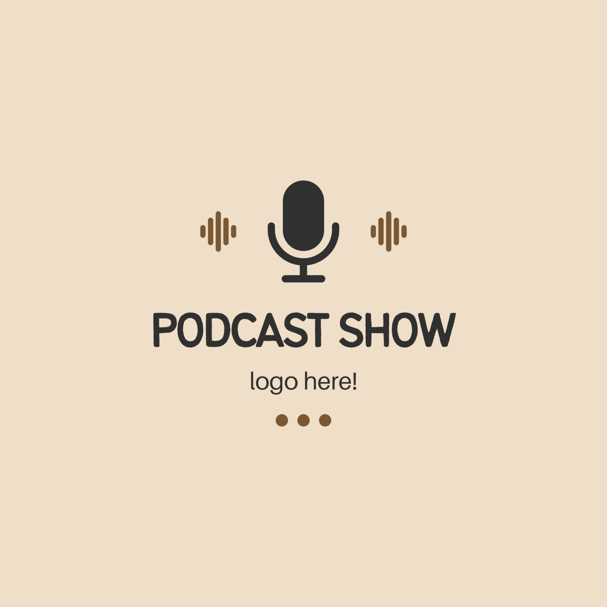 generic podcast logo as a placeholder for your personal podcast logo